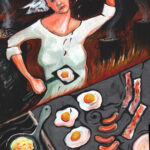 Breakfast Conductor, 2002, Acrylic on Canvas